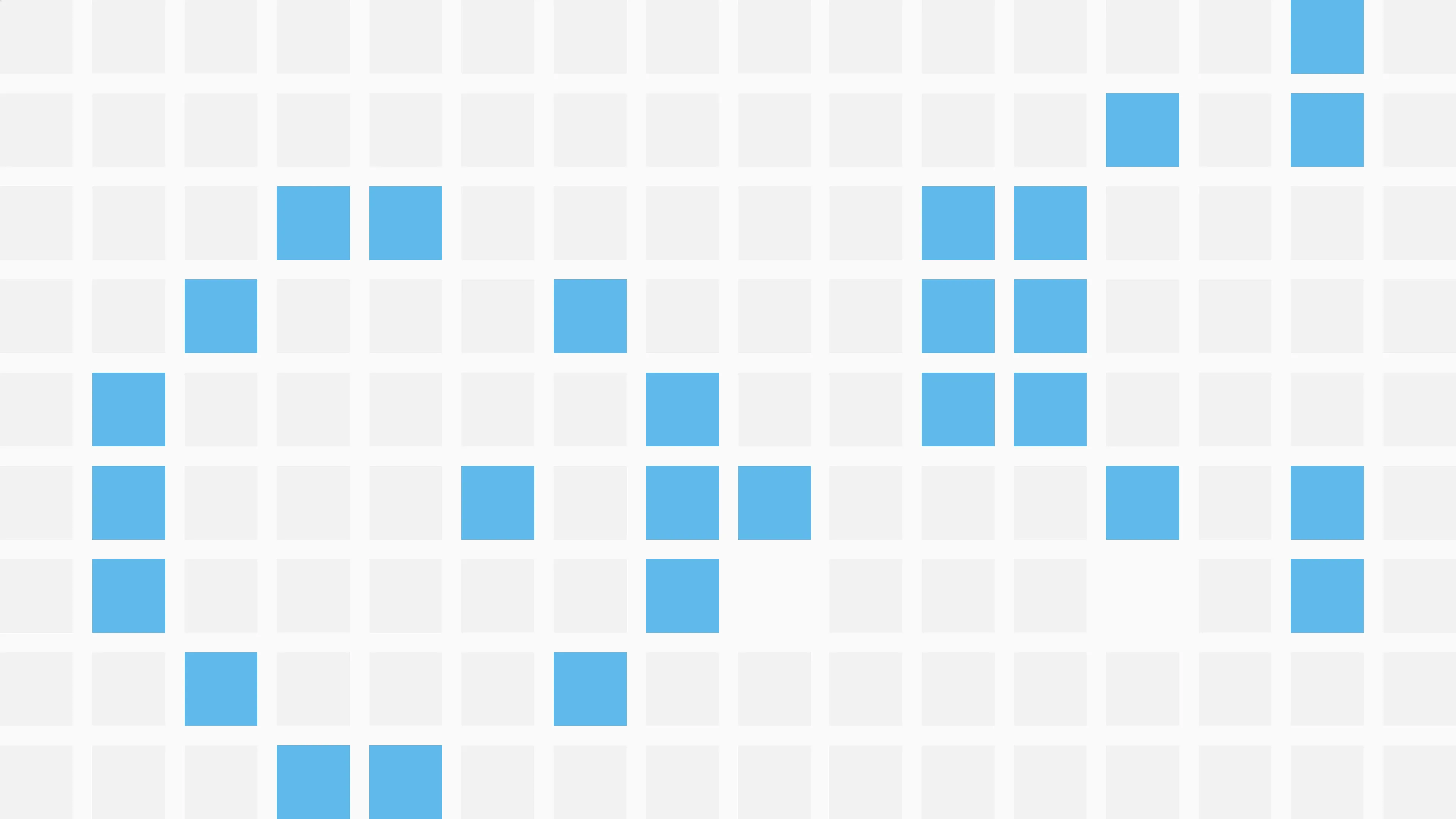 Shapes created from coloured blocks