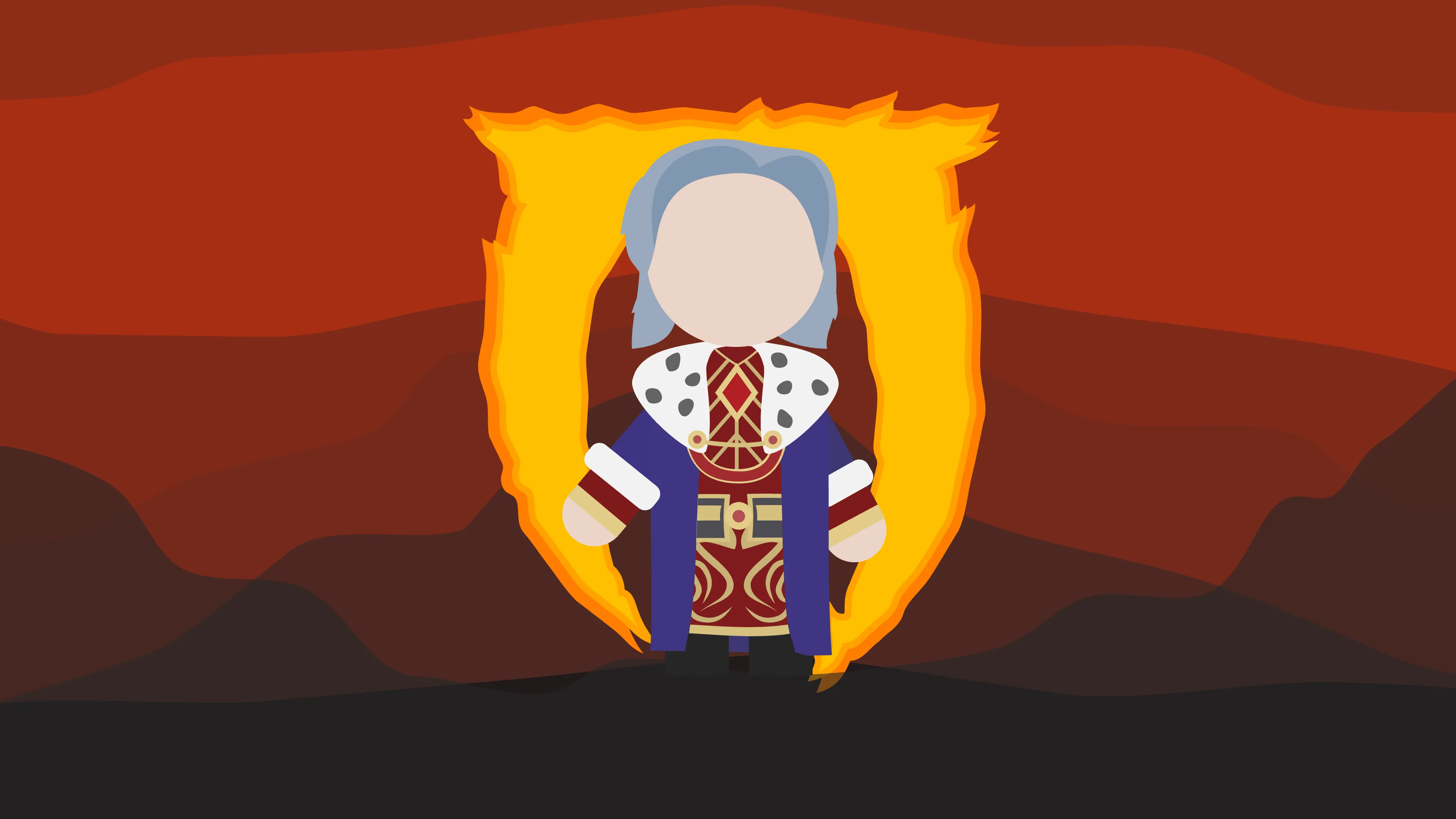 Uriel Septim in front of Oblivion gate