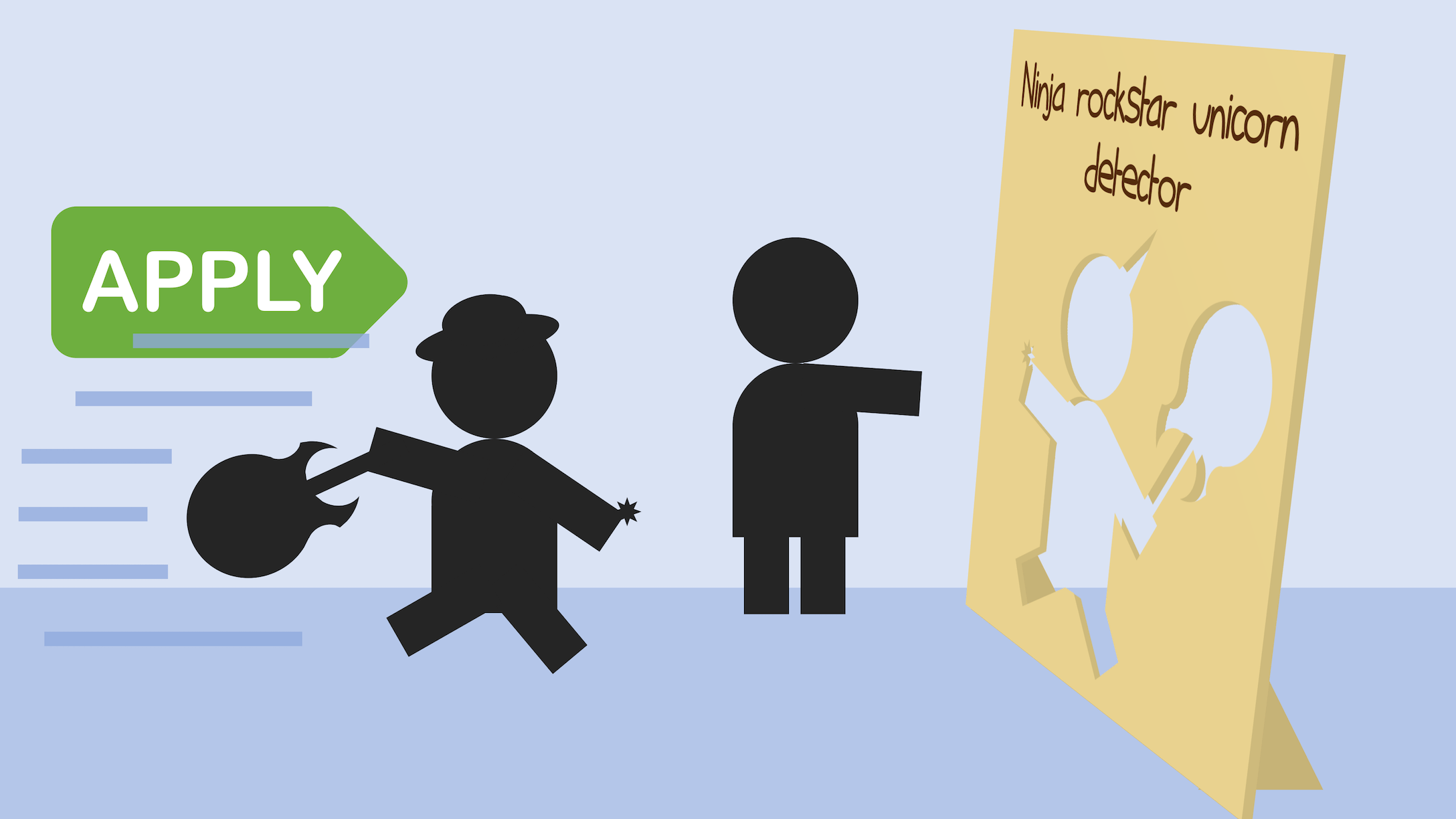 Interviewer uses a very crude way to find that rare ninja rockstar unicorn software developer