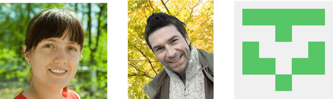 Profile pictures used for each of the three personas