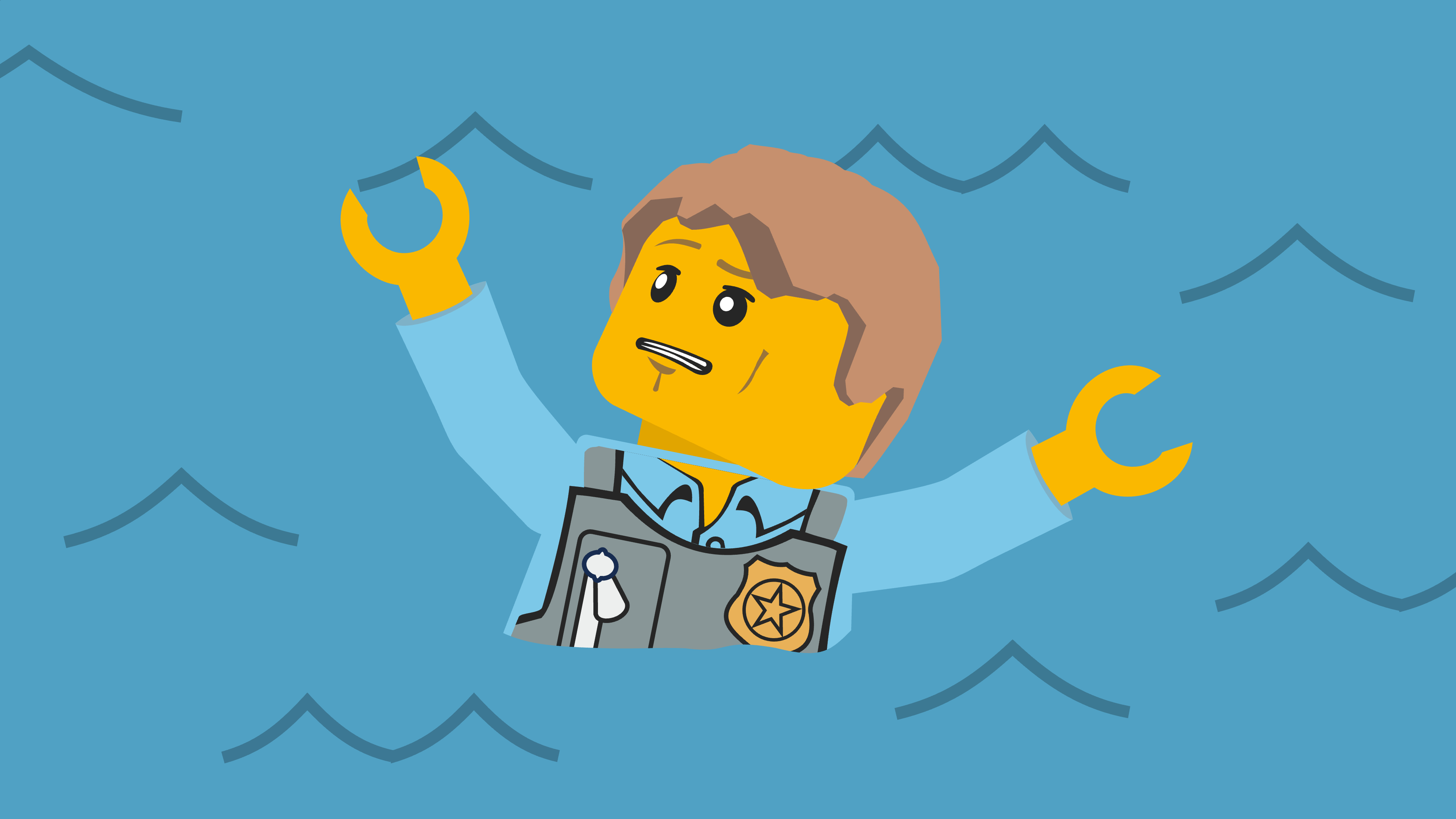 Chase McCain has fallen into a river