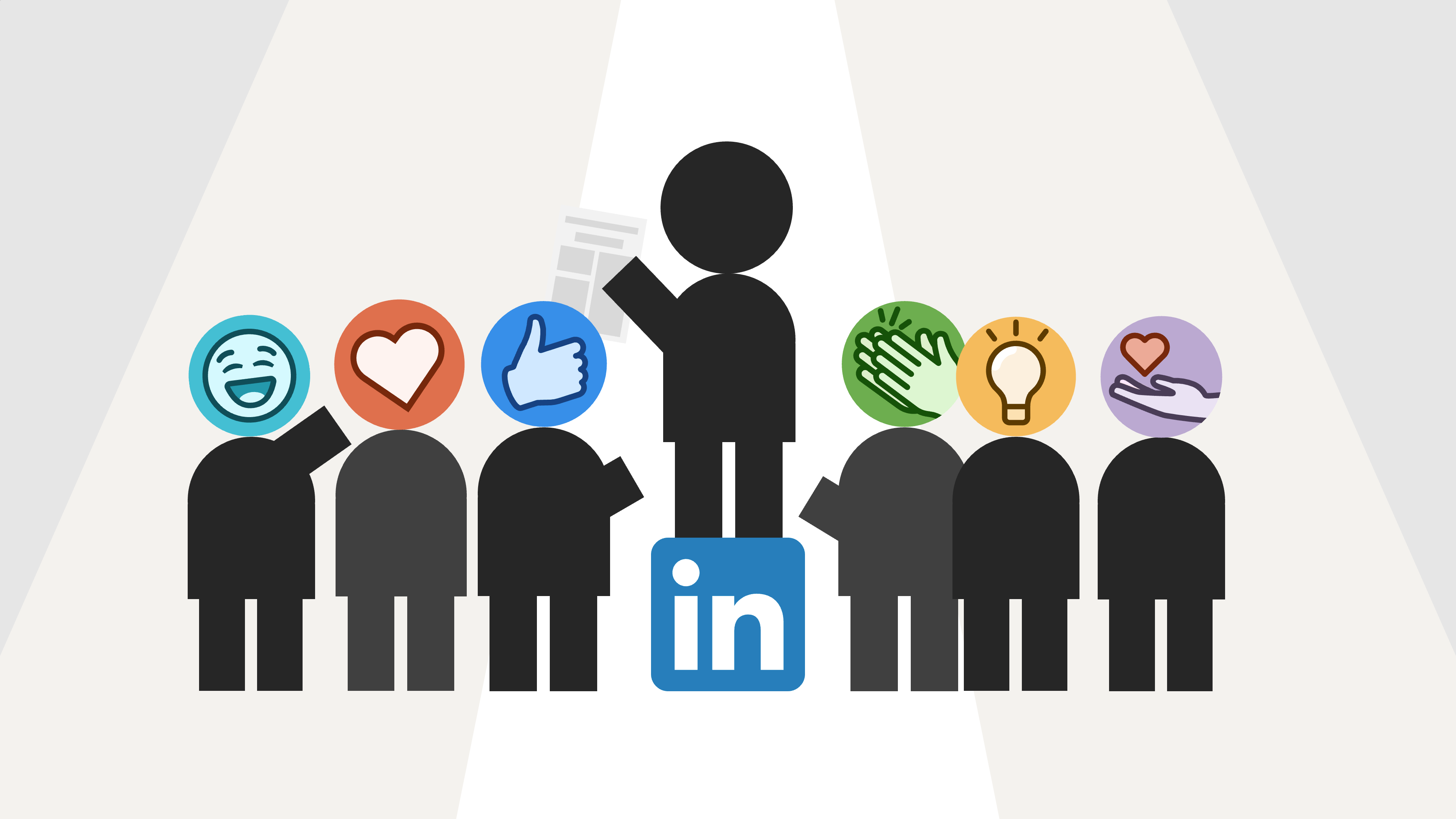 A paper is being discussed by someone standing on a LinkedIn soapbox