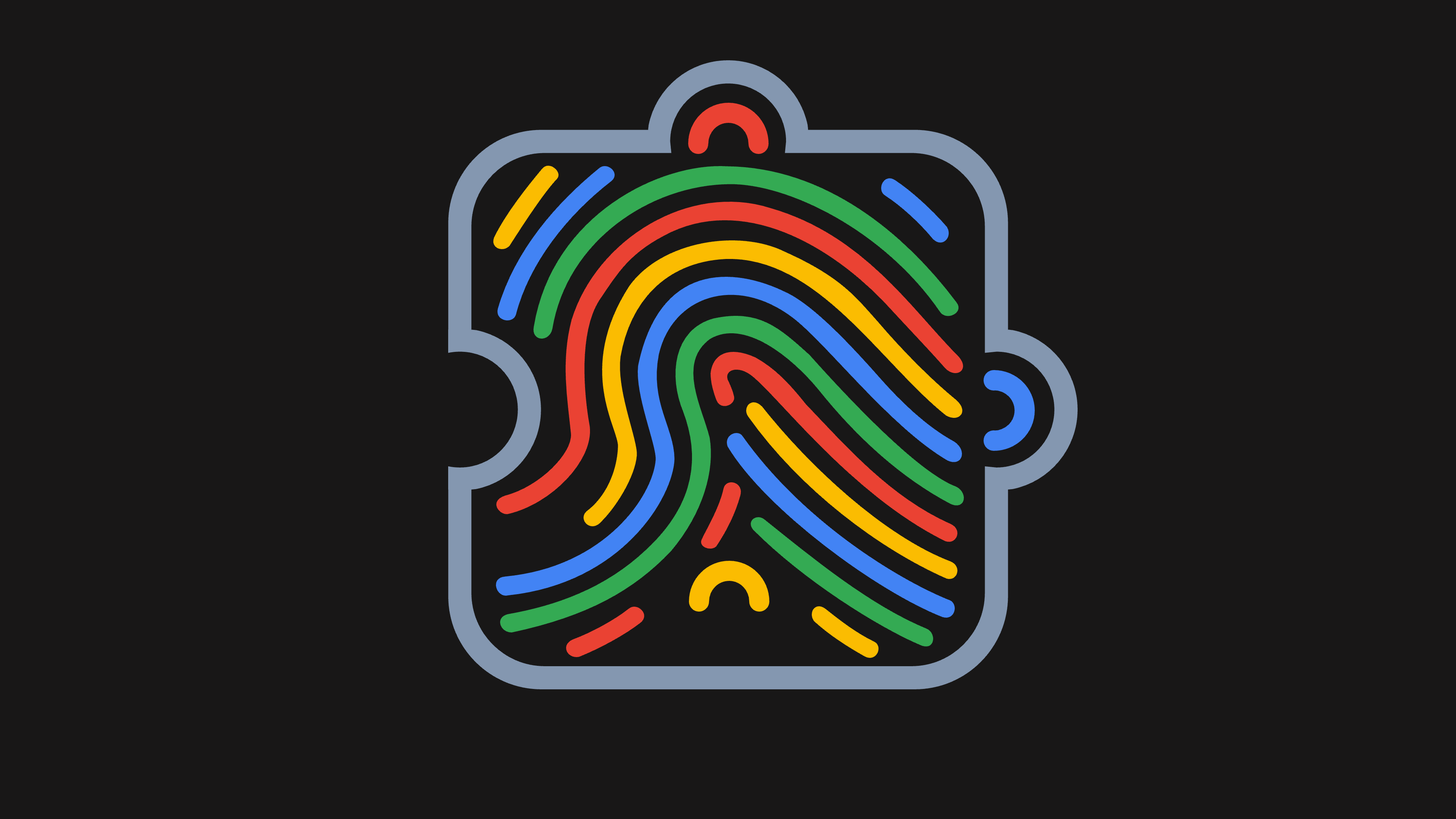 Puzzle piece with a fingerprint