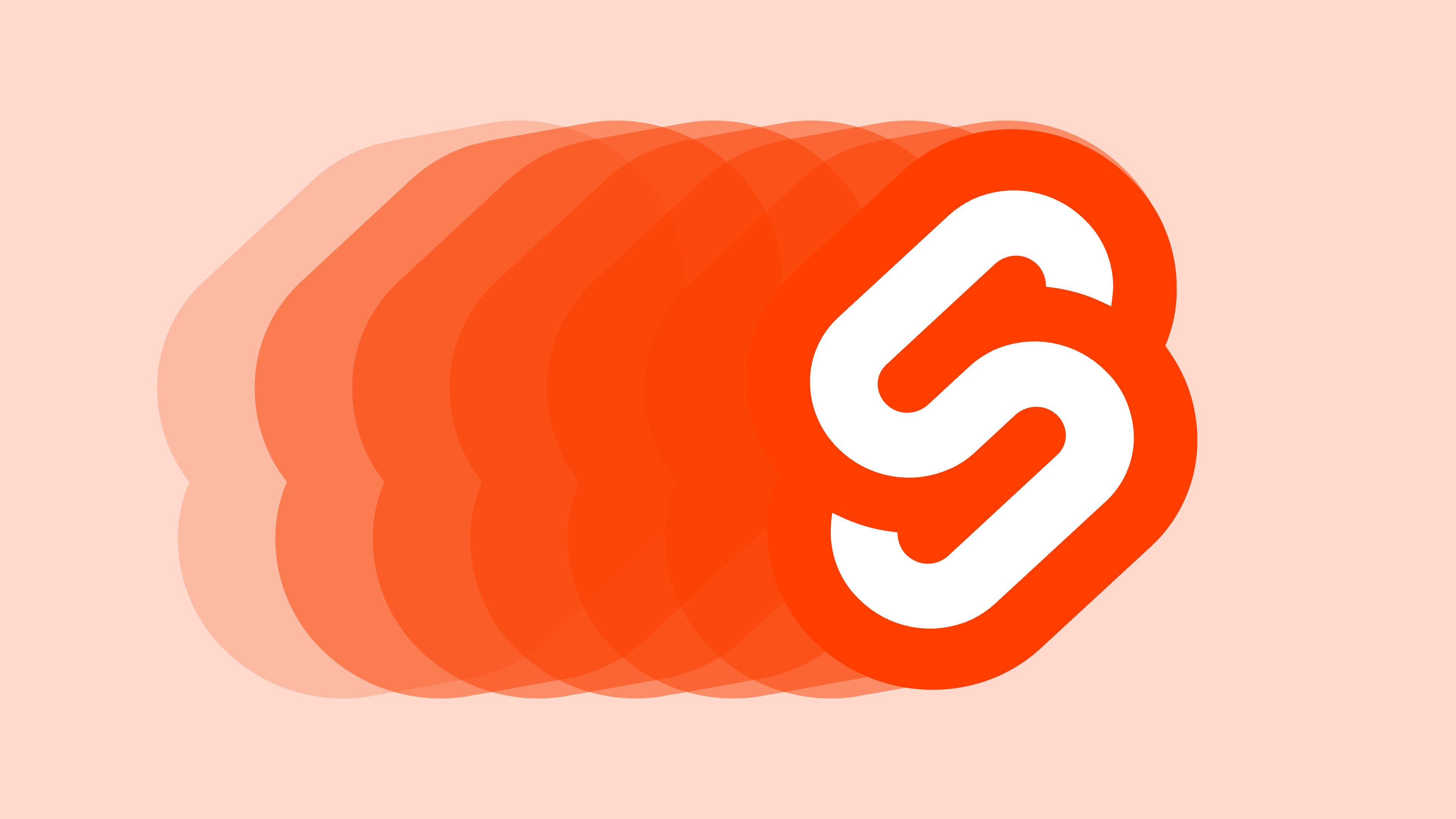 The Svelte logo dashes across the canvas